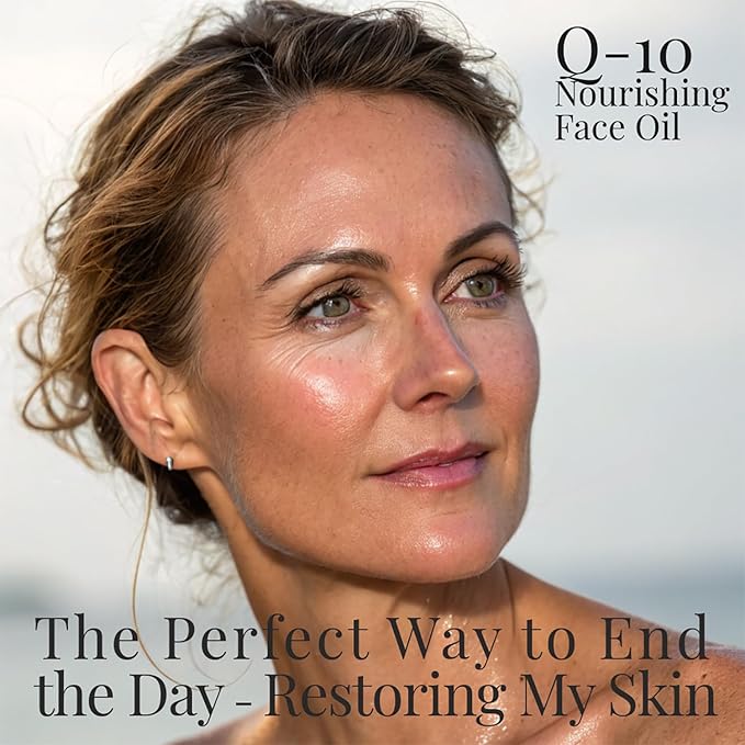 Q-10 Nourishing Face Oil | Potent Rejuvenating Oil Empowered With Vitamin A+C+E | Enhances the Efficacy of Other Skin Products