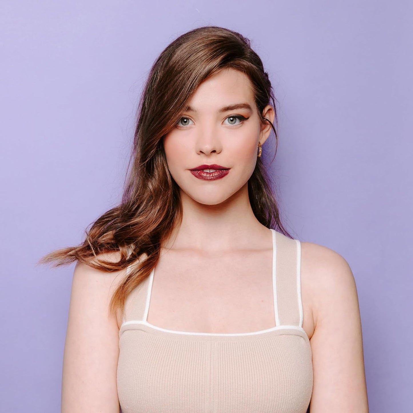 Juwel Cosmetics Retractable Lip Crayon, High Shine Long Lasting Lip Liner with Vitamins C & E, Shea & Cocoa Butter, Ultra Smooth Full Coverage Lipstick with Antioxidant Protection, Cognac