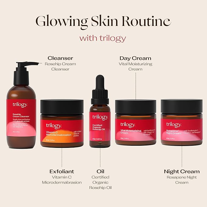 Trilogy Certified Organic Rosehip Oil Duo, Intensive Nourishment, Improves Appearance of Scars, Stretch Marks, Fine Lines, & Wrinkles, 0.68 fl oz each