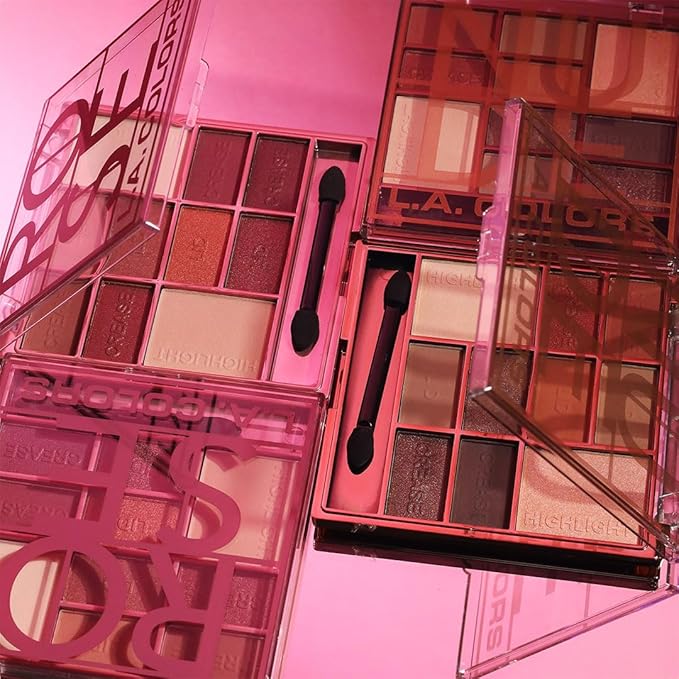 L.A. COLORS Color Block Eyeshadow, Rose CES136