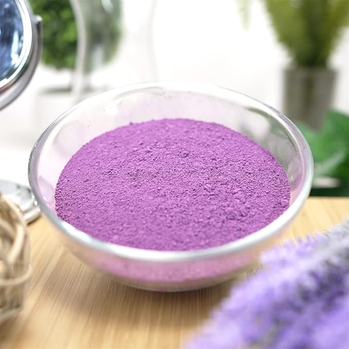 Kaolin Lavender Clay Cosmetic Grade Powder - 100% Pure Natural Powder - Great For Skin Detox, Rejuvenation, and More - Heal Damaged Skin - DIY Clay Face Mask (6 oz)