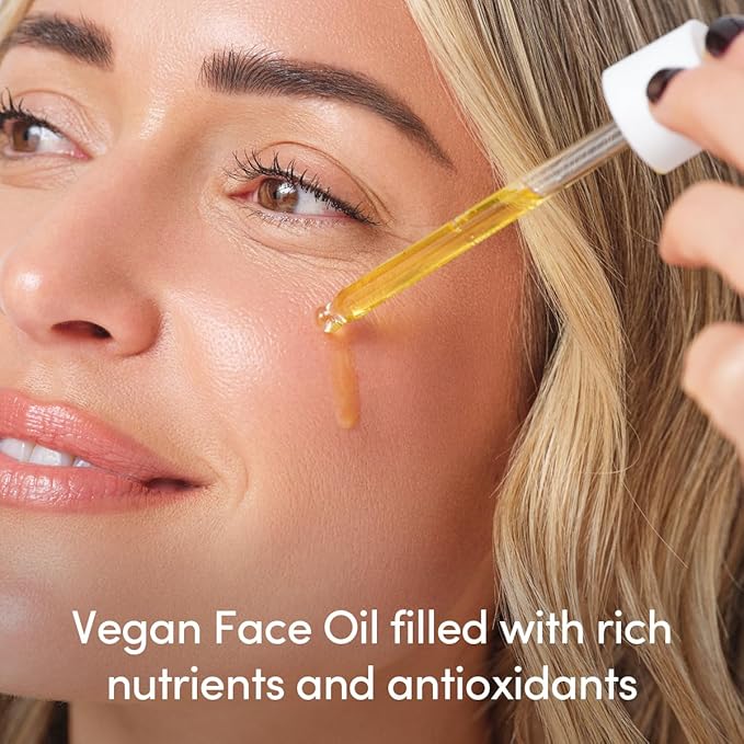 Face Oil - Hydrating Face Oil with Rich Nutrients and Antioxidants - All Skin Types, Vegan, Cruelty Free, Fragrance Free, 1 FL OZ