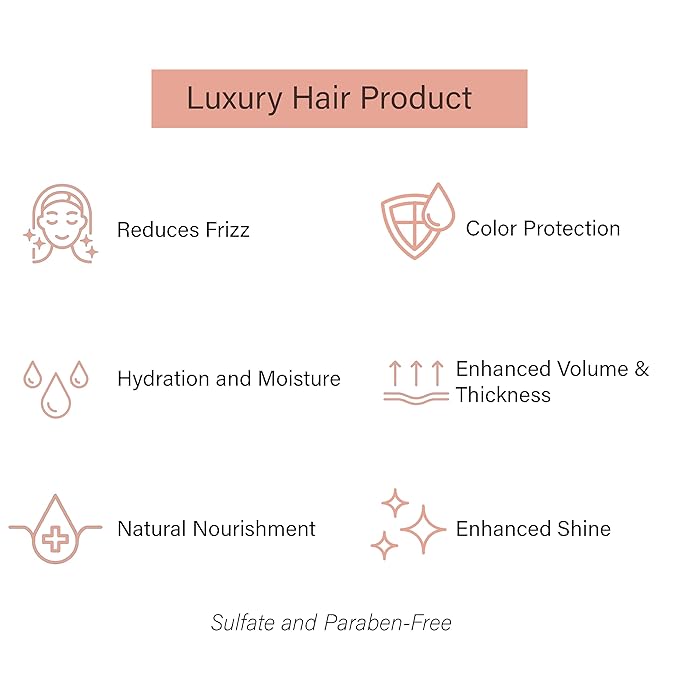 Gold Series Leave-In Hair Mask – Argan Oil Hair Mask Enriched with Keratin – Nourishing and Gently Detangling Leave In Conditioner Spray for Curly, Frizzy or Damaged Hair, 4.2 Fl.oz