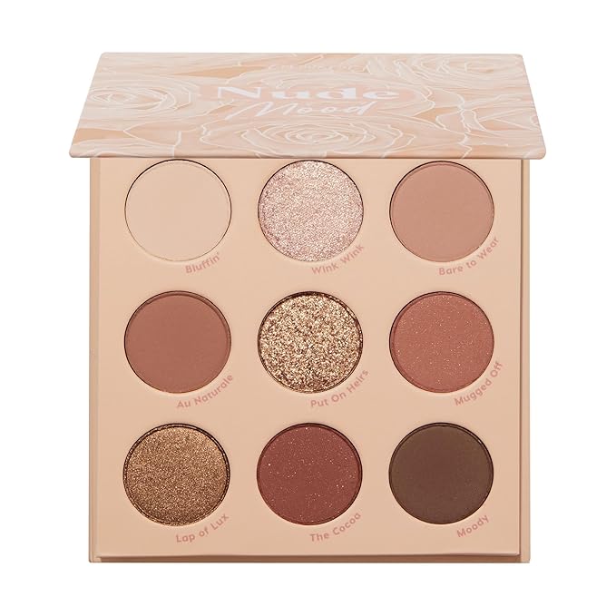 ColourPop Nude Mood Eyeshadow Palette - Brown & Copper Palette with Metallic and Matte Finishes - High-Pigment Eye Makeup with a Long-Wearing Formula (0.3 oz)
