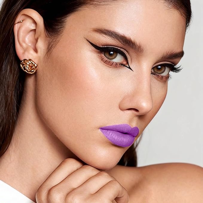 Purple Lipstick Matte for Women SuperStay Long Lasting Lipstick Smudge Proof No Transfer Liquid Lipsticks, Cruelty Free Lip Makeup,DM31 Lilac Promise