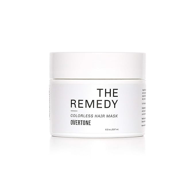 oVertone Haircare The Remedy Colorless Hydrating Mask with Shea Butter & Coconut Oil, Cruelty-Free, 8 oz