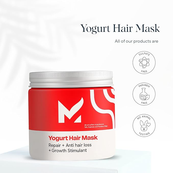 Maka Capillary Health Yogurt Hair Mask Oil Control, Sulfate, and Salt-Free Hair Growth Organic, 12 Fl Oz