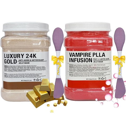 24k Gold Jelly Mask Powder for Facials Care Vampire Jelly Mask for Facials Professional