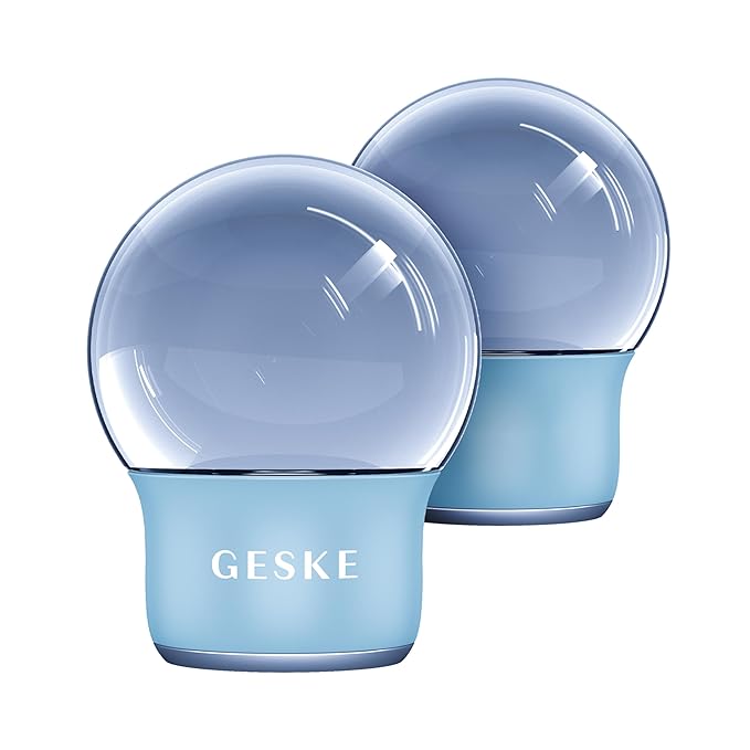 SmartAppGuided™ Cool & Warm Face & Body Massager | 7 in 1 | Multifunctional Massager | Face & Body | Battery-free Cooling & Warming | Firms, Relaxes & De-Puffs Skin | Globular Design