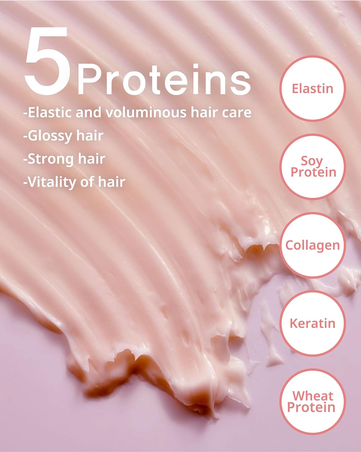 TAENG TAENG Elasticity Hair Conditioner - pH 5.5 Keratin & Protein Perfumed Conditioner for Thicker, Fuller Looking Hair - Rose Garden Scent - Paraben Free - 17 fl.oz