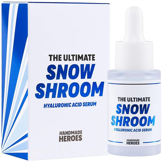 All Natural, Vegan Tremella Hyaluronic Acid Serum by Handmade Heroes, Deep Multi Layered Hydration, Moisturize, Plump Skin, Reduce Wrinkles. Fragrance Free