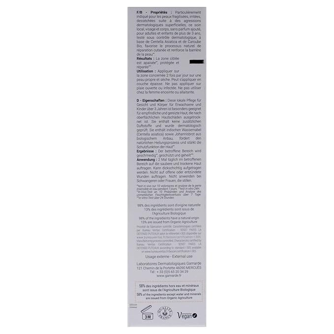 Cica Repair - Natural Origin Face Moisturizer - Fragrance-Free for Fragile and Damaged Skin - for Adults and Children 3 Plus - 1.41 oz