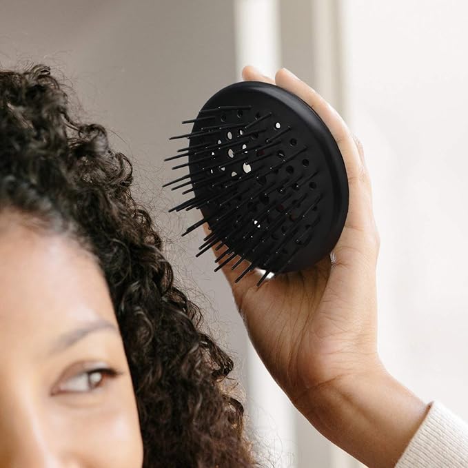 Segbeauty Dandruff Brushes, 2pcs 0.8 inches Long Hard Bristle Scalp Massage Brushes for Thick or Thin 2c to 3b Curly Hair, Shower Comb for Deep Cleaning Beard Pet Grooming Hair Care for Women Men