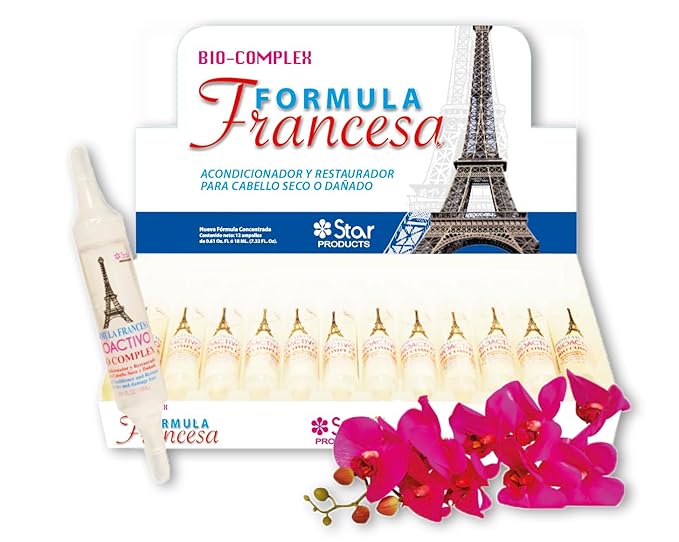 French 12 Pack – 0.61 oz Each, Intensive Hair Repair Treatment for Nourishing, Strengthening & Revitalizing Damaged Hair