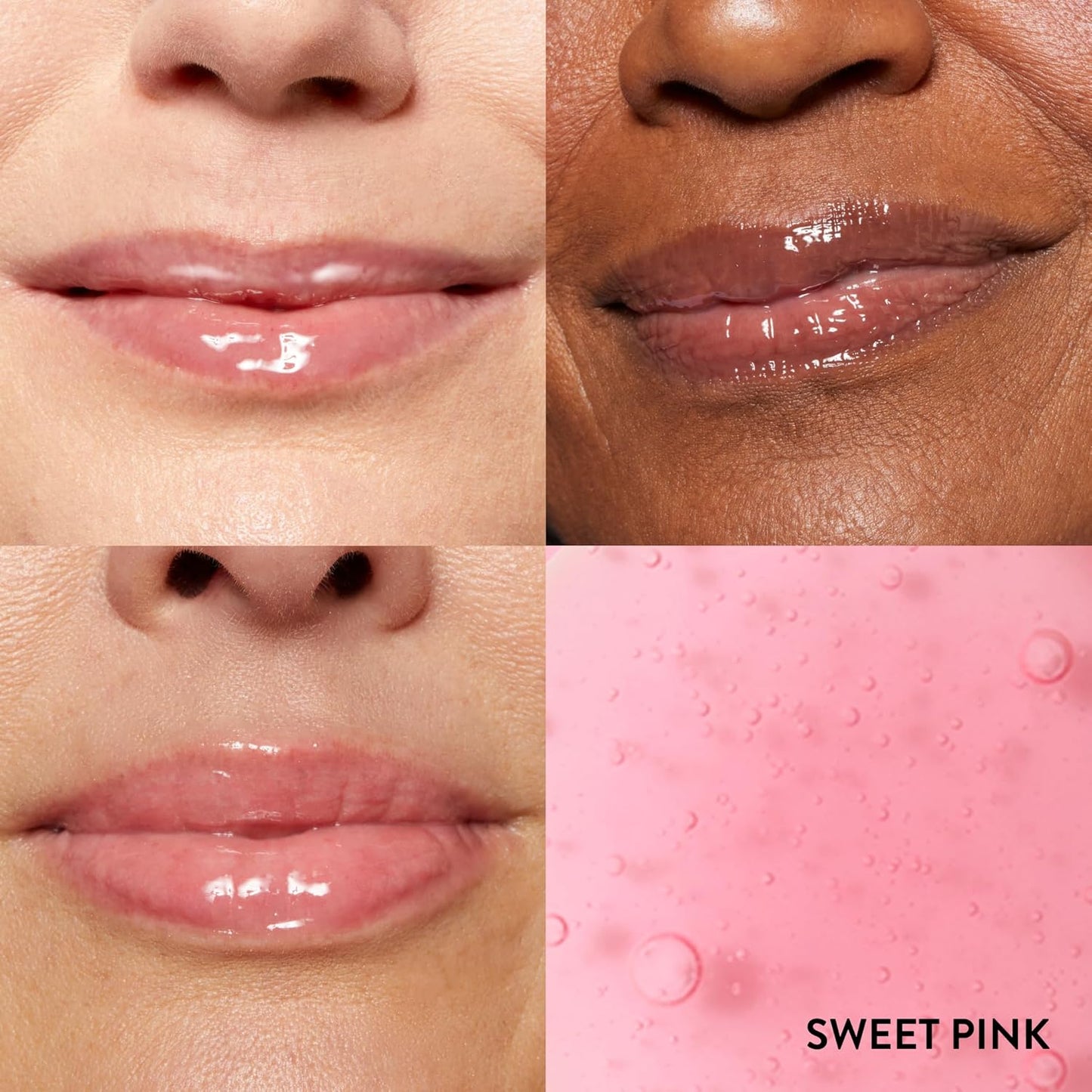 LAURA GELLER NEW YORK Fine Shine Glossy Lip Oil Duo, Sweet Pink + Glass Half Full - Clear Pink Lip Gloss with Hydrating Squalane