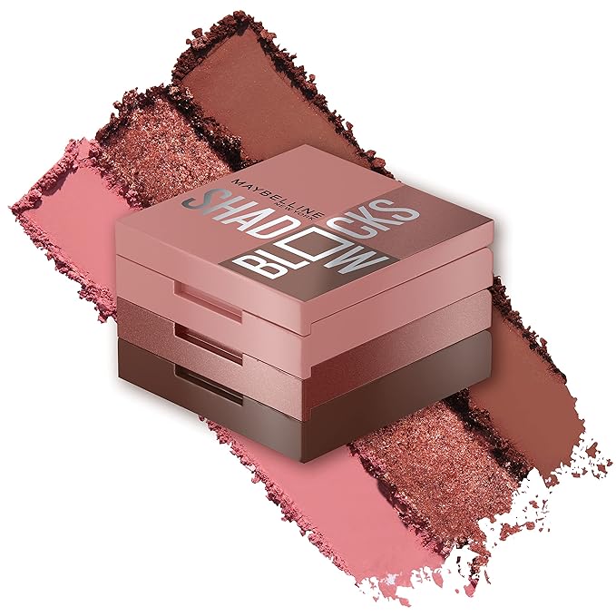 Maybelline New York Shadow Blocks Shadow Blocks Eyeshadow Palette, Stacked Eye Shadow Trio, West 4th & Perry St, 0.08 oz