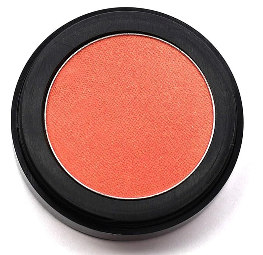 Dusty Coral Peach Pink Orange Sunkissed Shimmering Shimmer Pressed Powder Single Eyeshadow; Talc, Paraben & Cruelty Free