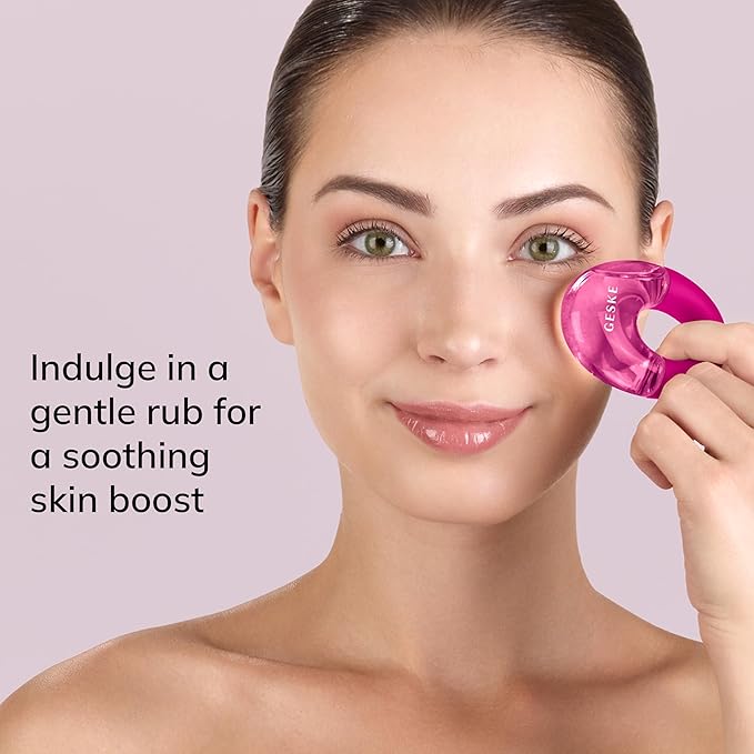 SmartAppGuided™ Cool & Warm Eye Massager | 7 in 1 | Multifunctional Massager | Eyes & Face | Battery-free Cooling & Warming | Firms, Relaxes & De-Puffs Skin | Ring-shaped Design for Easy Grip