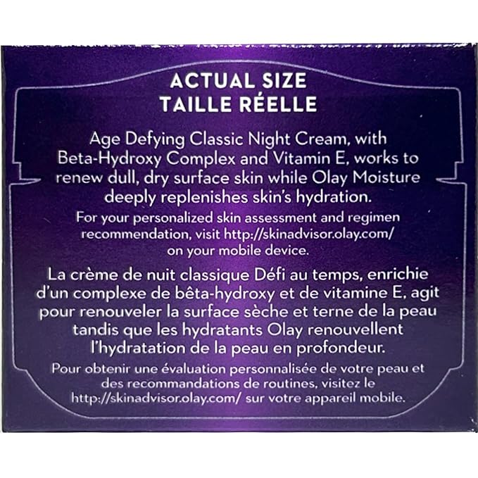 OLAY Age Defying Classic Night Cream 2.0 oz (Packs of 4)