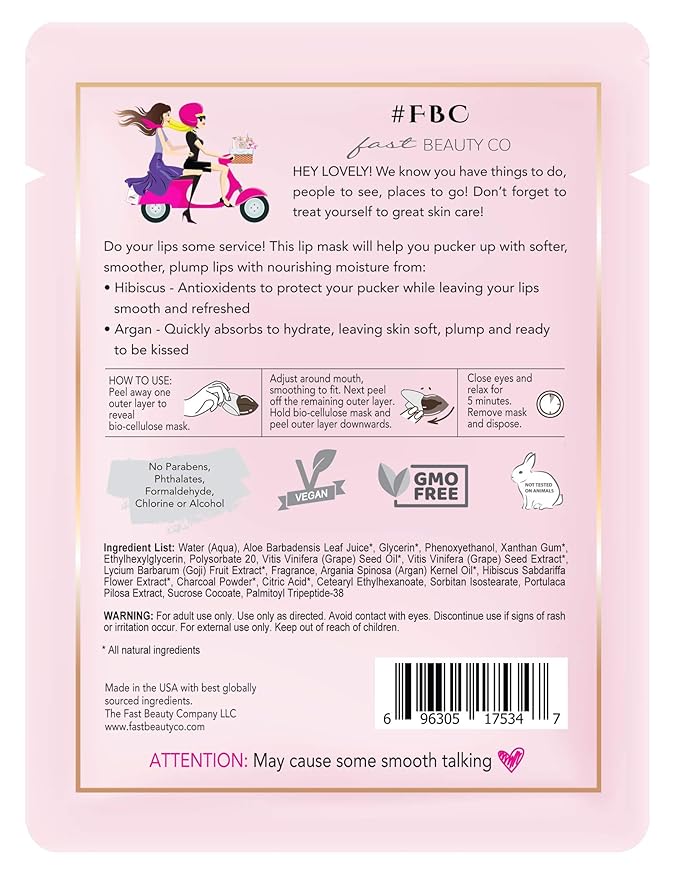 Kissing Bible! Under Eye, Lip, Neck Biocellulose Masks, 3Count