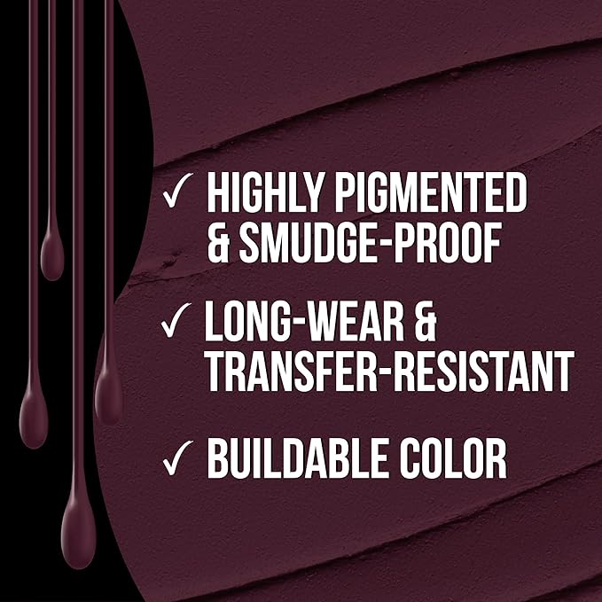 Sacha Cosmetics Intense Matte Lip Velvet Liquid Lipstick, Long-Lasting Velvet Matte Finish, 0.2 fl oz F is for Fabulous