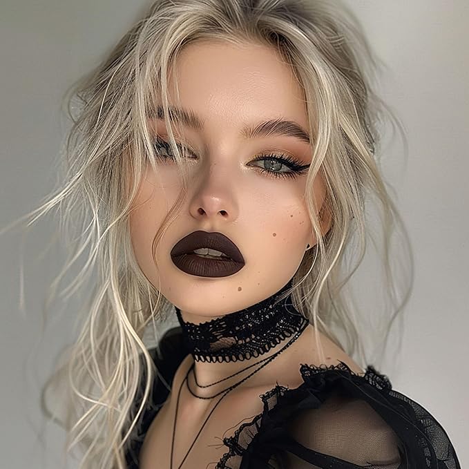 3Pc Matte Liquid Lipsticks for Women, Dark Brown Lipstick Red Lisptick Pink Lipstick, Cruelty Free Long Lasting Lip Makeup (DM15+DM05+DM26)