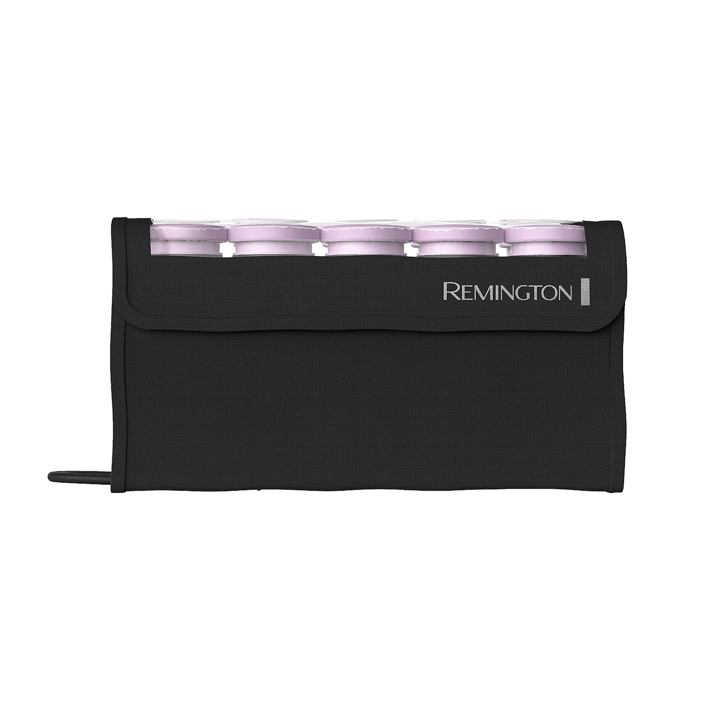 Remington Compact Ceramic Dual Voltage Hot Rollers for Long and Short Hair, Hair Setters, Hair Curlers, 1-1 ¼" Purple/Black, 10 Piece Set