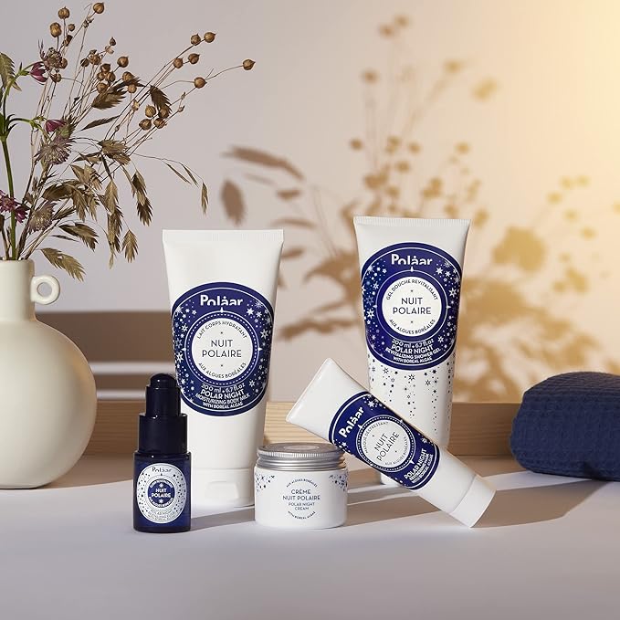 Polåar - Polar Night Revitalizing Cream with Boreal Algae - Smoothing, Regenerating, Detoxifying Moisturizing Night Cream - Vegan, Cruelty Free, Made in France - 1.7 fl oz