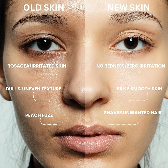 Dermaplane Oil for Women with Very Sensitive Skin - Lightweight Face Shaving Oil, Natural Facial Shave Oil - Use with a Dermaplaning Tool, Razor, Shaver or Microblade for Close Shave 4oz by Ouiloe