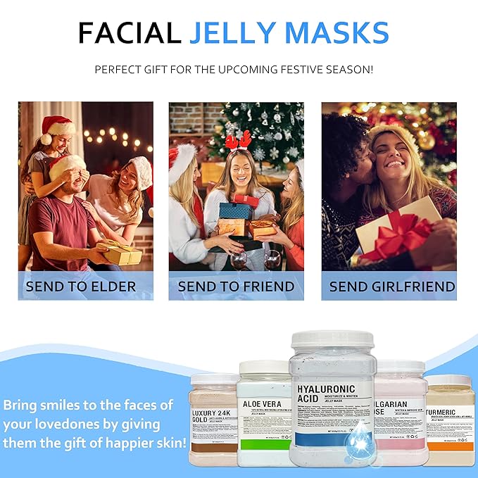Hyalorunic Acid jelly masks for facials professional Vitamins C Jelly Face Mask Hydro Jelly Masks for facials