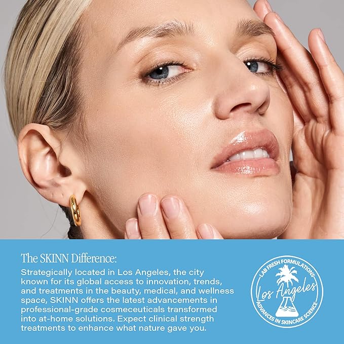 SKINN Luminous Facial Oil & Moisturizing Body Lotion for Dry Skin Skincare Bundle