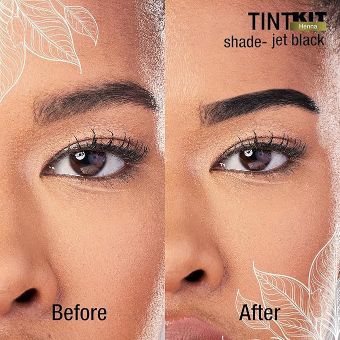 Godefroy Powered by Henna - Tint Kit 4 Applications | Jet Black | Spot Hair Color Powered by Natural Henna