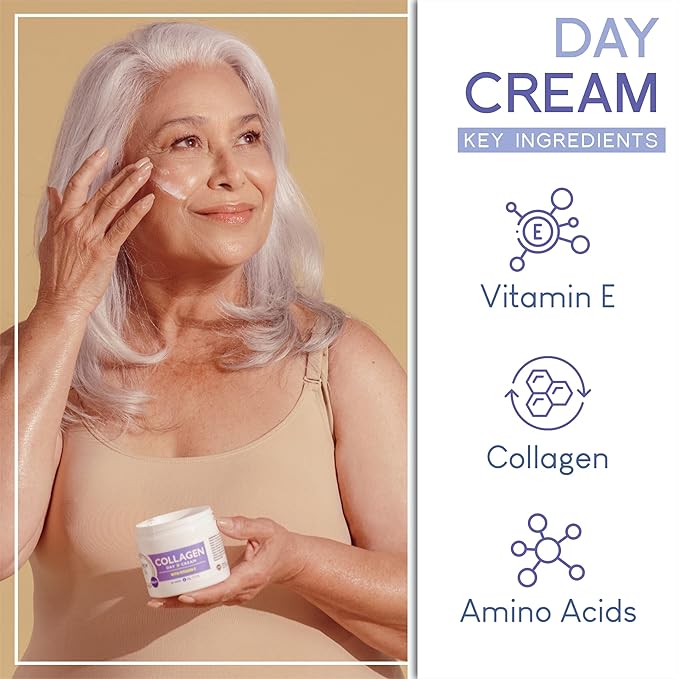 Carson Life Day and Night Moisturizers for Face – Exclusive Day Cream and Night Cream Set - Collagen Cream and Night Cream for Women Anti-Aging.