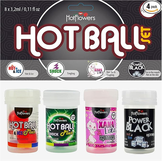 Hot Ball Set - Hot&Ice, Shock, Xana Loka, Power Black - Hot Flowers Hot Balls – Brazilian Ball