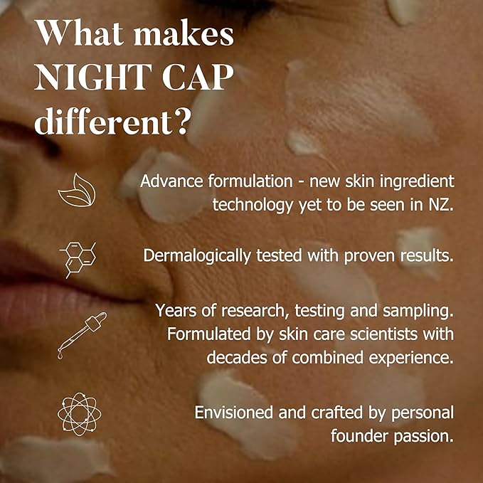 NIGHT CAP Facial Night Cream with Vitamin A, and NovoRetin Anti Aging Ointment to Minimize Appearance of Wrinkles and Fine Lines, 1.69 oz