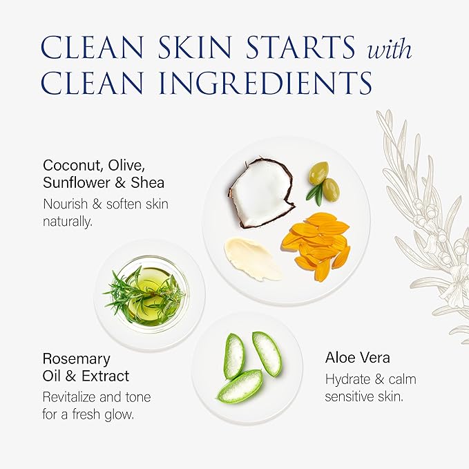 Christina Moss Naturals Face Wash for Women & Men – Gentle Facial Cleanser for All Skin Types, Organic Face Wash & Gel Cleanser for Daily Use, Non-toxic, Fragrance-, Paraben-, Sulfate-Free, 4 oz.