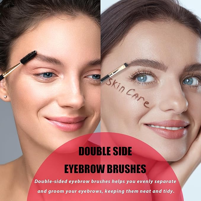 Eyebrow Trimmer Kit, 7 in 1 Eyebrow Scissors, Tweezer, Razor, Gromming Scissors Brush for Women Men, Gifts for Stocking Stuffers - White