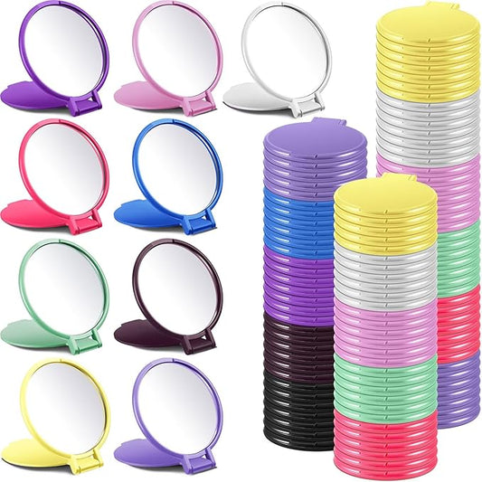 Juexica 360 Pcs Compact Mirror Bulk for Women Mini Folding Mirror Portable Pocket Makeup Round Small Vintage Travel for Cosmetic Purse Bag Gifts Mom Daily Use (Classic Colors)