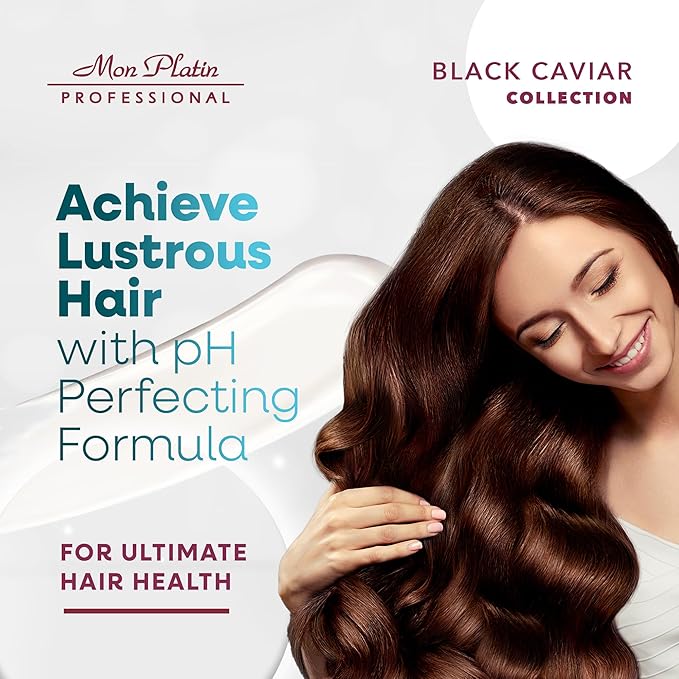 Mon Platin Professional Black Caviar Volumizing Hair Mask for Fine, Thin, and Fragile Hair - Enriched with Black Caviar, Deep Conditioning, SLS/Salt-Free, 500ml