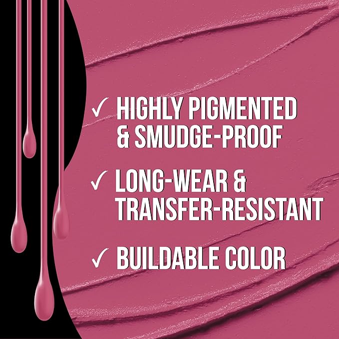 Sacha Cosmetics Intense Matte Lip Velvet Liquid Lipstick, Long-Lasting Velvet Matte Finish, 0.2 fl.oz Thank You, Next