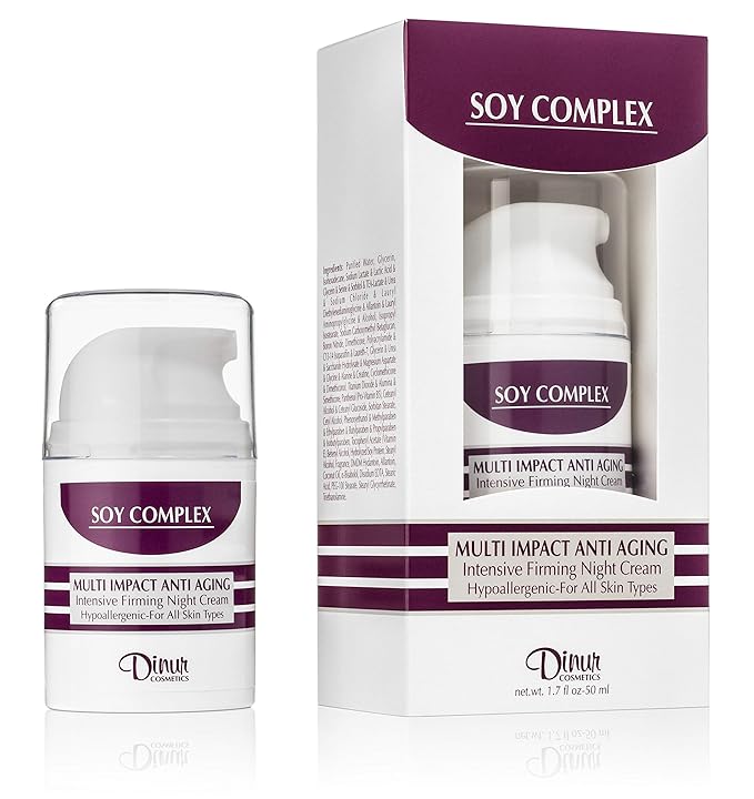 SOY COMPLEX COLLECTION consisting of Muti Impact Firming Serum, Anti Aging Moisturizer and Anti Aging Night Cream