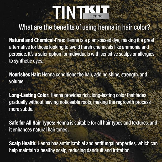 Godefroy Powered by Henna - Tint Kit 4 Applications | Jet Black | Spot Hair Color Powered by Natural Henna