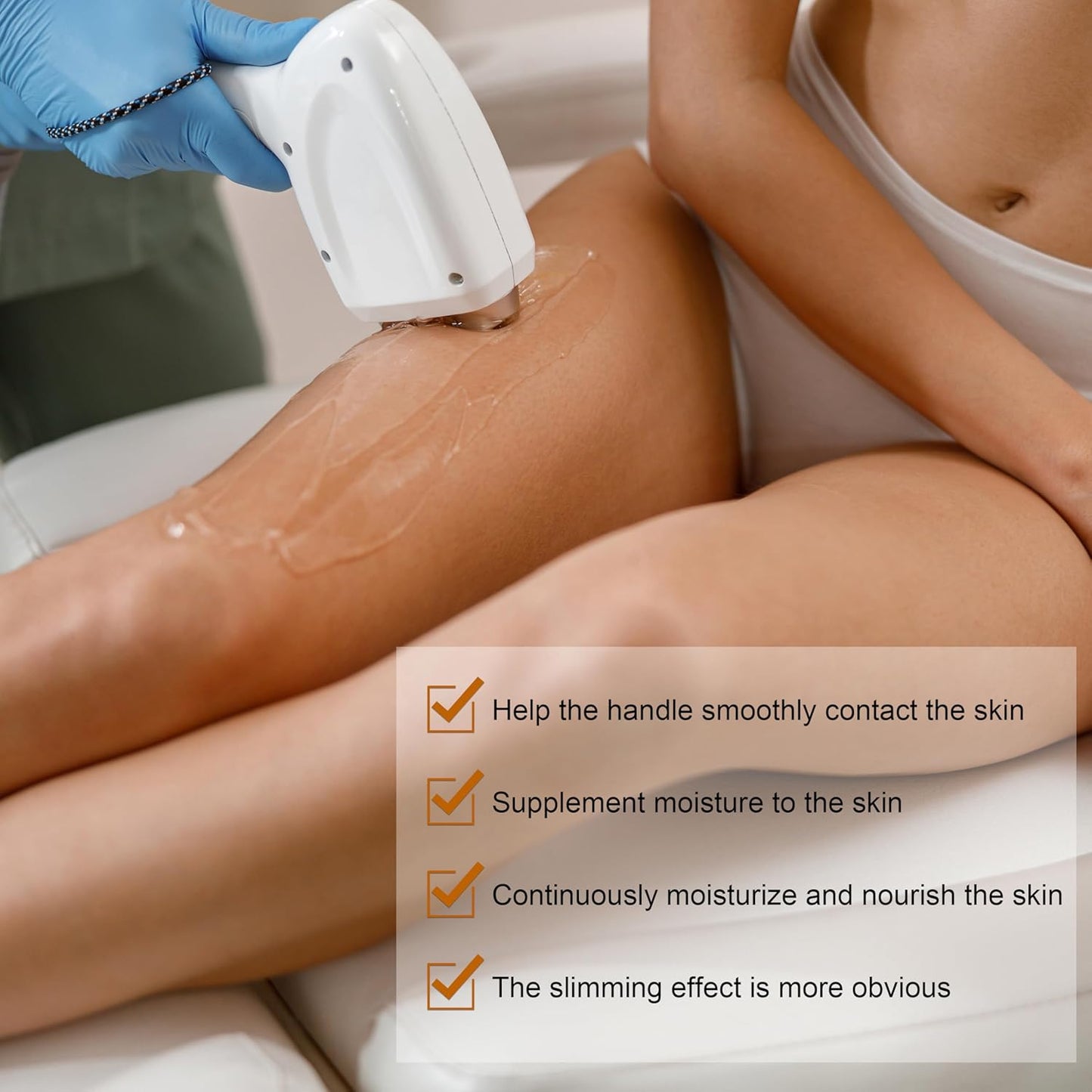 Elitzia 2 Pcs Gel for Body Facial Care Beauty Machine ETCOM01 300g/pcs (Fibro Compactness Gel)