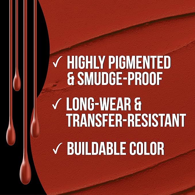 Sacha Cosmetics Intense Matte Lip Velvet Liquid Lipstick, Long-Lasting Velvet Matte Finish, 0.2 fl oz, Life Of D Party