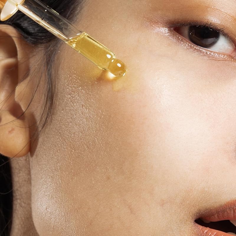 Rose Glow Oil, Organic Face Oil for Dry Skin, Fine lines, Vegan, Cacay Oil, Frankincense, Natural Retinol A 1 fl oz