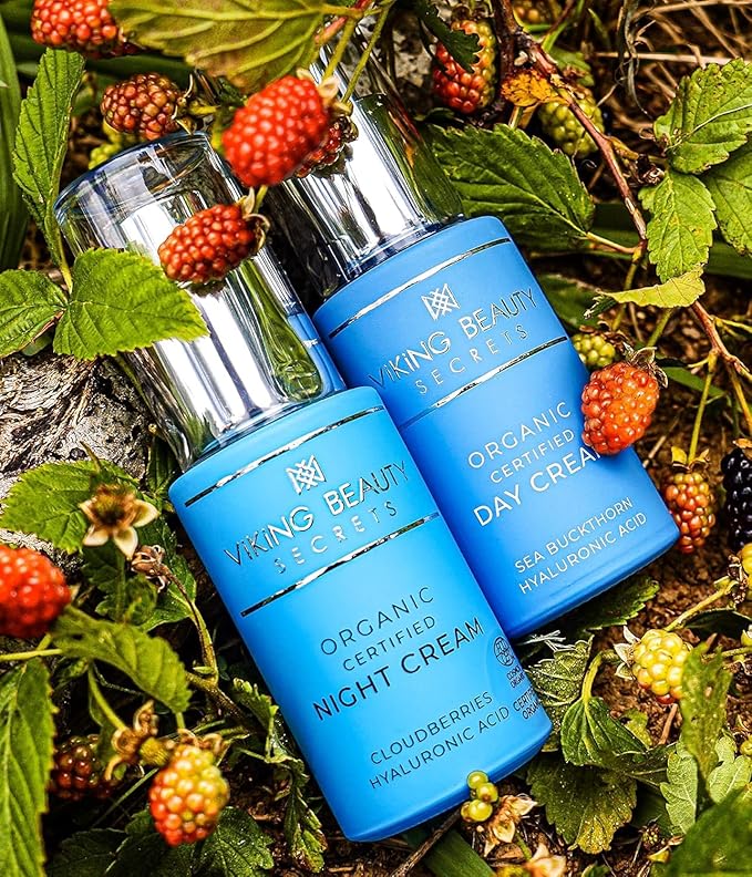 Night Cream - Anti Aging Night Face Cream with Nordic Antioxidant Berries - Hyaluronic Acid Night Cream Moisturizer for Face to Replenish Lost Moisture - 1 Fl Oz