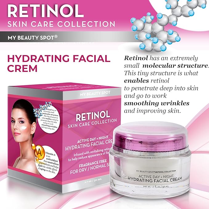 My Beauty Spot Retinol Skin Care Collection Active Day and Night 1.7 fl oz