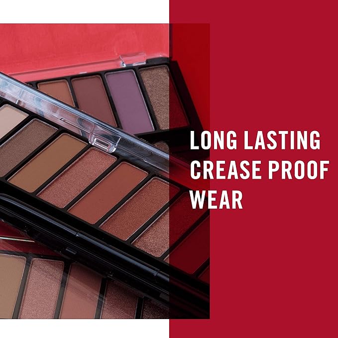 Rimmel London Magnif'Eyes Eyeshadow Palette, 12 Shades, Blendable Formula, Versatile, 005, Spice, 0.5oz