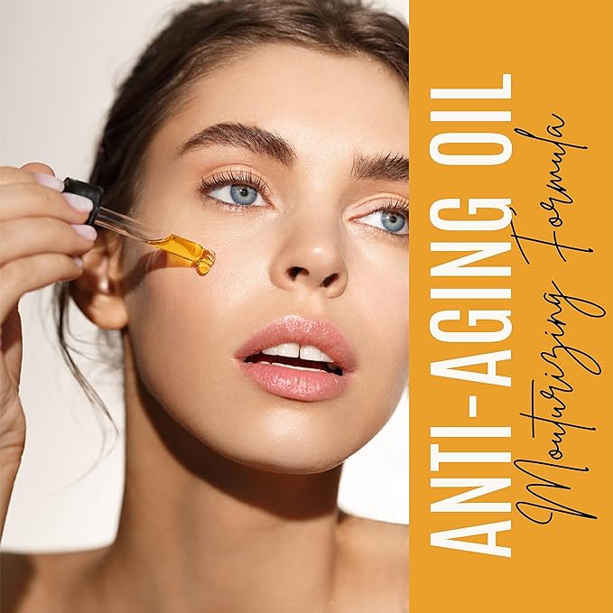 Turmeric Oil + Organic Moisturizer & Reduce Acne, Dark Spot Remover, Clear skin Tone, Hydrate Dull & Dry Skin, Anti Aging Skin Care Glow Oil for Face, Neck & Eye (2 FL OZ/60 ML)