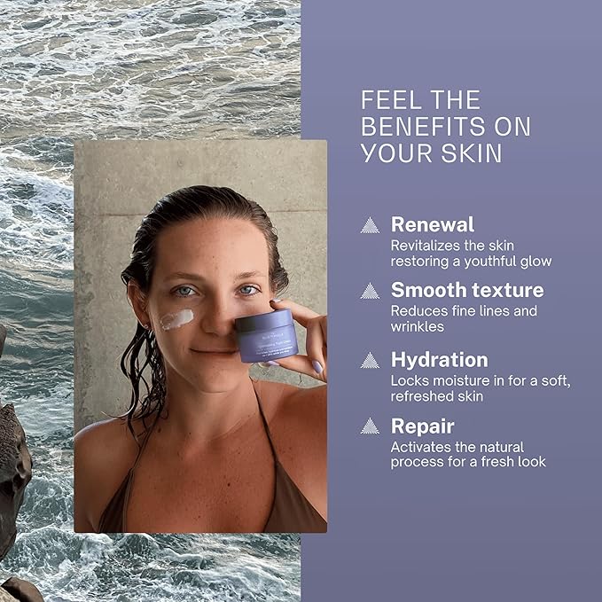 Retinol Youth Renewal Night Cream | Anti-Aging Retinol Moisturizer for Wrinkles and Fine Lines | Hydrating, Firming, and Smoothing Skin Care Treatment | Hydrolyzed Collagen 1.7 Fl Oz